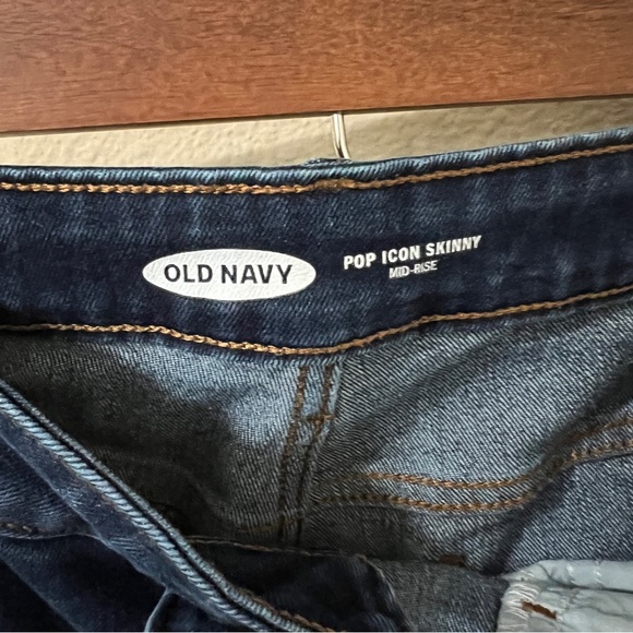 Old Navy Women’s Jeans Blue Size 12 Pop Icon Skinny Mid Rise - Picture 3 of 5
